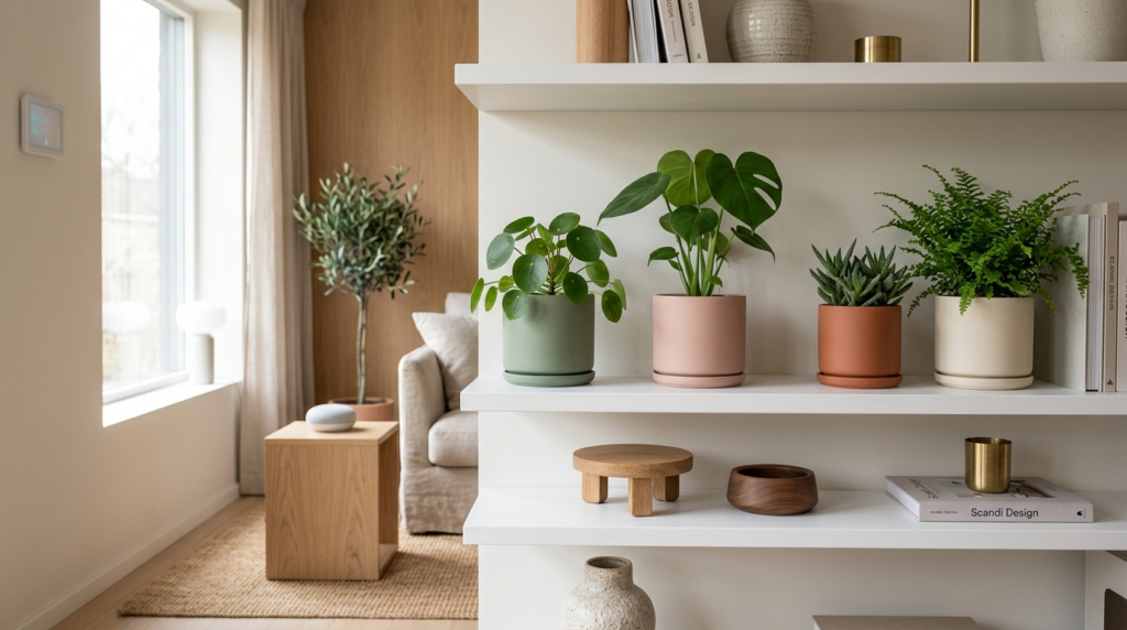 Modern Scandinavian interior styled shot featuring repainted